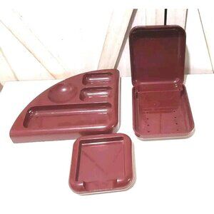 Tenex 200 Class Made In USA Desk Top Organizers Holders 3 Piece